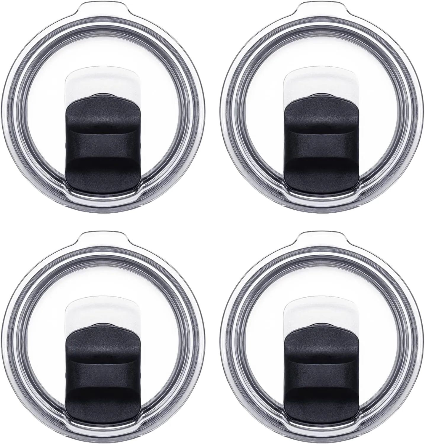 4Pack 20 oz Magnetic Tumbler Lid, Replacement Lid for Yeti Lids Compatible with YETI Rambler or Old Style Rtic Coffee Tumbler, Magnetic Spill Proof