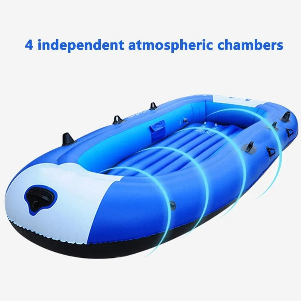 Inflatable Kayak, 2 Man Standard Sit on Top Kayak,Thick and Durable, Inflatable Boat Fishing, Ideal for Lakes or Sea Shores,198 * 110CM