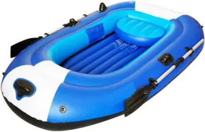 Inflatable Kayak, 2 Man Standard Sit on Top Kayak,Thick and Durable, Inflatable Boat Fishing, Ideal for Lakes or Sea Shores,198 * 110CM