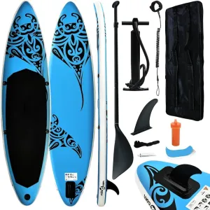 Inflatable Stand Up Paddleboard Set for Water Fun, Lightweight and Durable, Easy to Inflate, Blue
