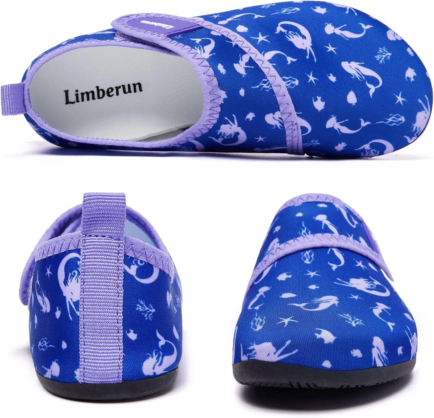 Limberun Water Shoes Kids Boys Girls Swim Aqua Sports Shoes Quick-Dry Barefoot Lightweight Pool Beach Non Slip Socks for Toddler Shoe