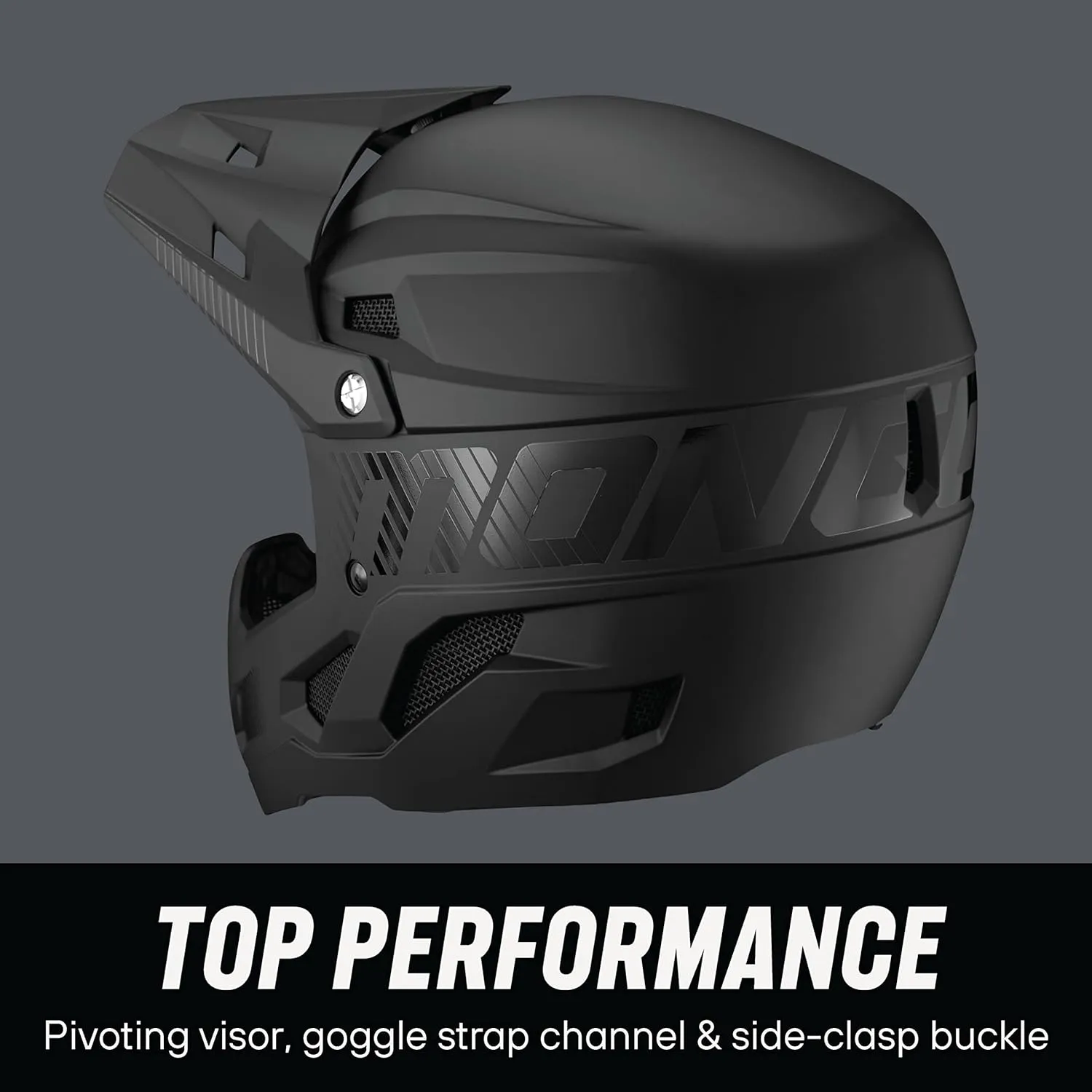 Mongoose Title Full Face Team Issue Bike Helmet, Head Circumferences of 47-62cm, Youth and Adult Sizes