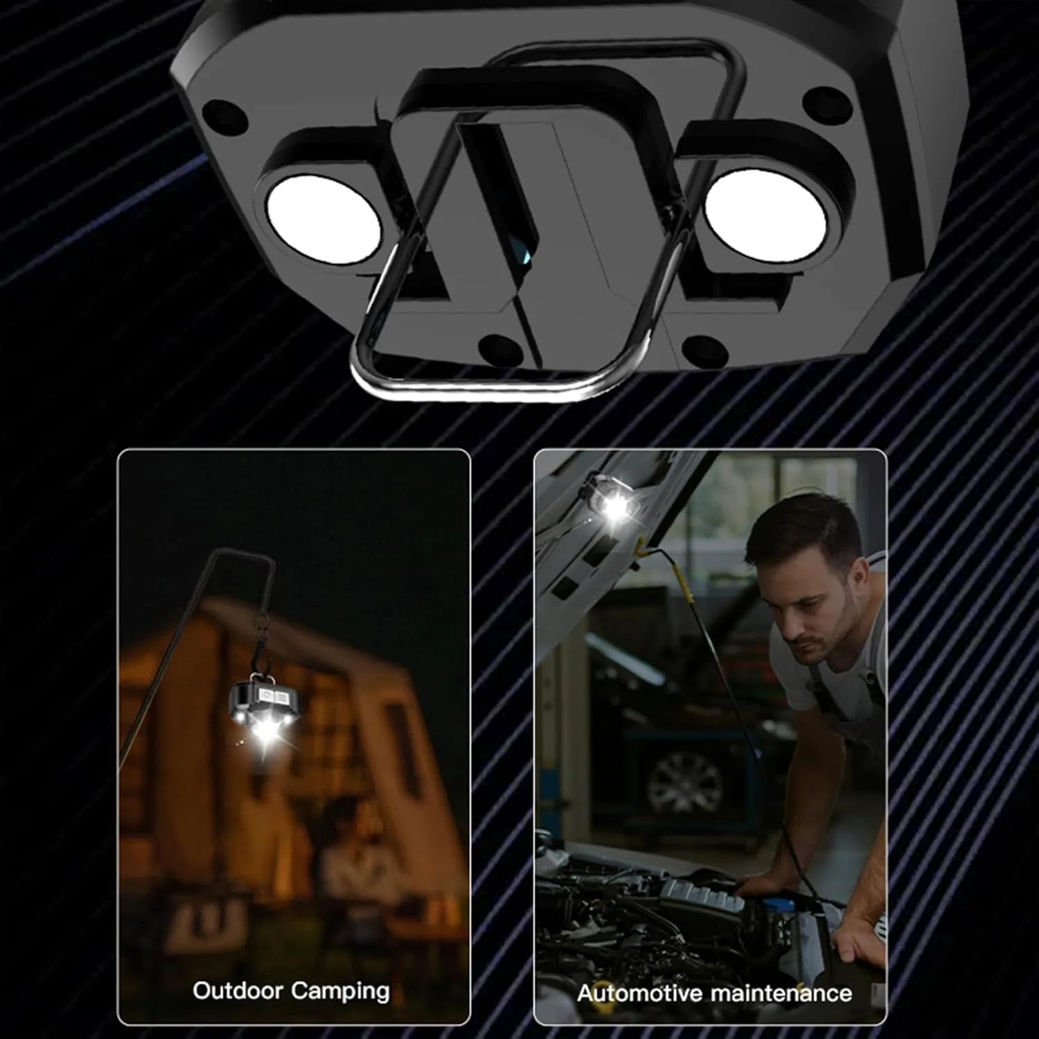 Portable Rechargeable Headlamp USB C with Six Lighting Modes & Magnetic Attachment: Waterproof Motion Sensor Head Lamp, Built for The Outdoors, and Headlamp Battery Powered