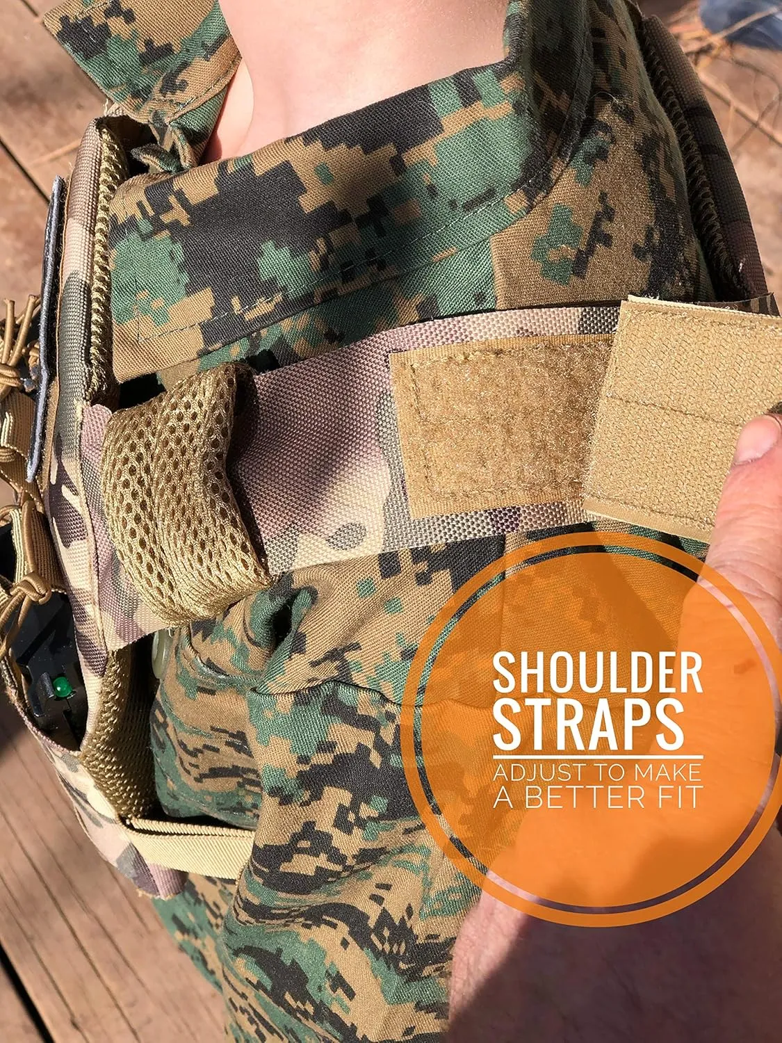 Redemption Tactical Cadet 2.0 Childrens Tactical Airsoft Paintball Kids Vest, US Flag Patch, Mil Spec Molle w/Mag Pouches