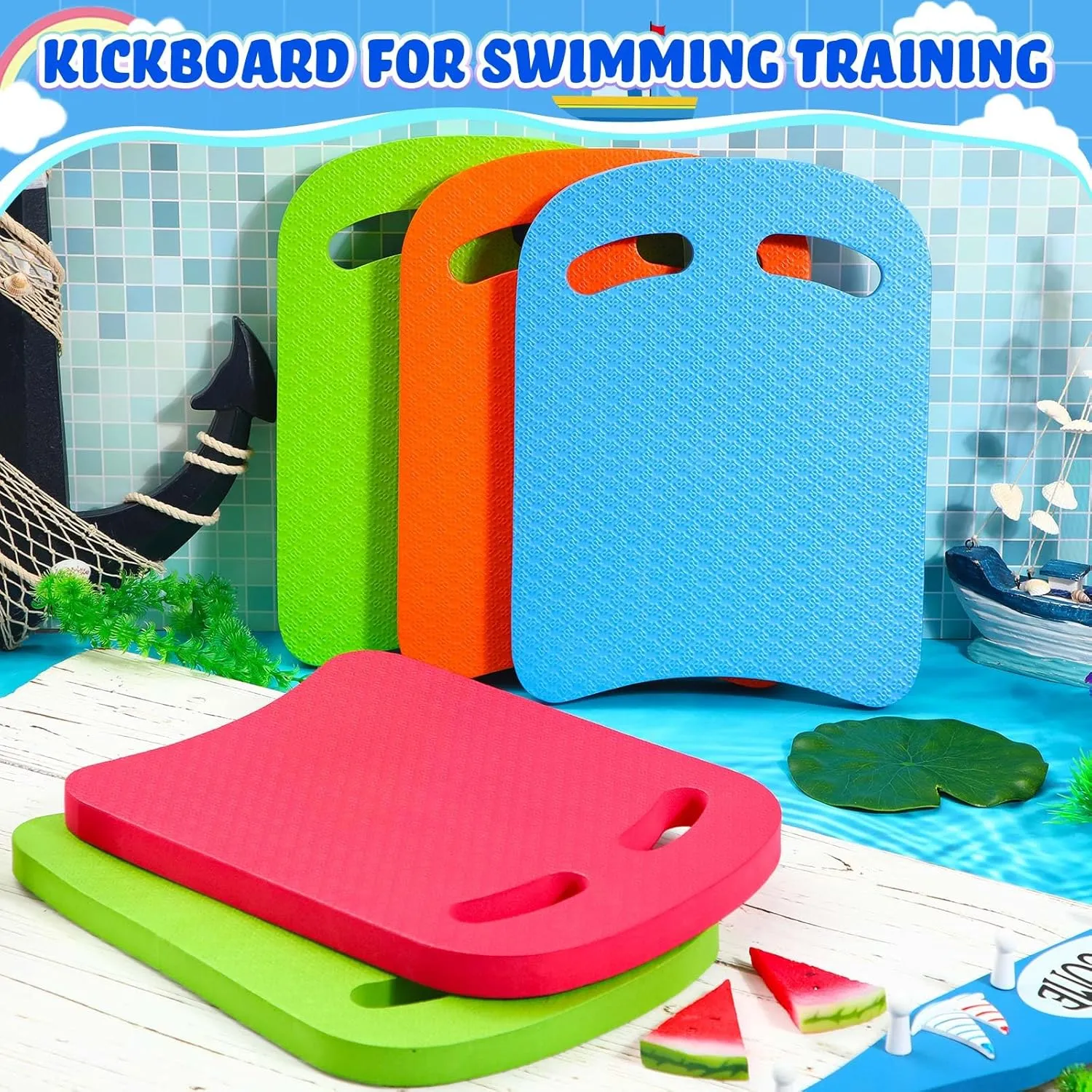 Sosation Swimming Kickboard Kids Swimming Training Kickboard Pool Swim Board for Kids Swimming Beginner Exercise