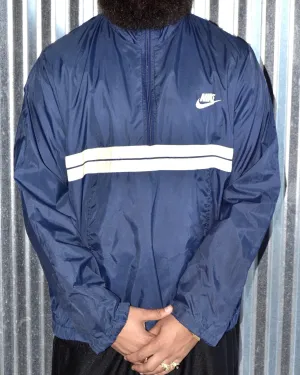 Vintage NIKE Blue Tag Half Zip Windbreaker Jacket sz L