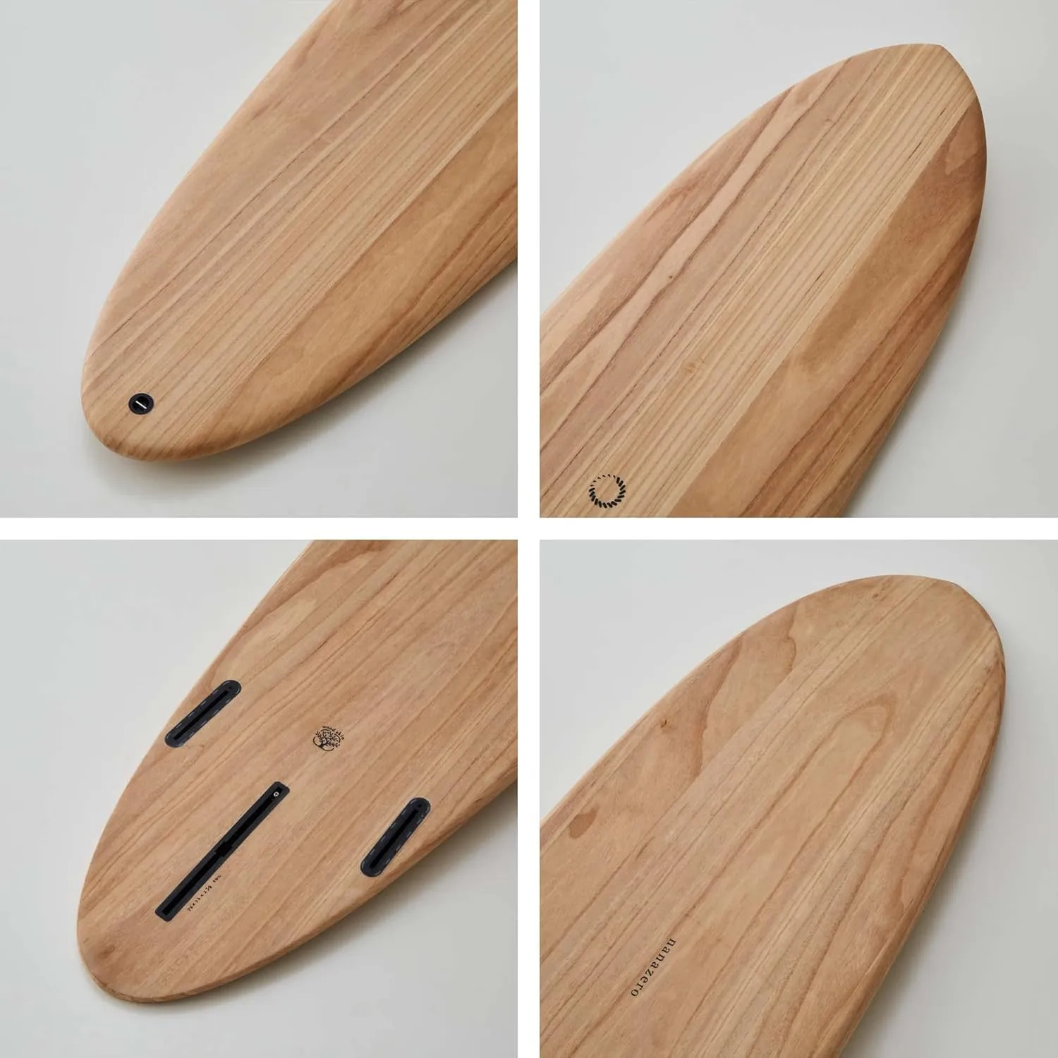Wood Skin Surfboard Minimal, Durable and Light-Weight Structure, Mid Length, Longboard